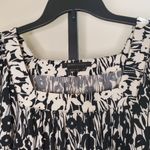 BCBG MaxAzria Black White Floral Jersey Dress XS Photo 3