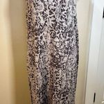 Garnet Hill High Neck Sleeveless Snake Print Maxi Dress with Side Slits NWT Sz S Photo 0