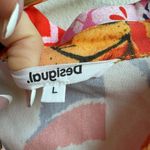 Desigual  Maximalist Botanical Floral Bloom Mini Dress Short Sleeve Size Large Photo 4