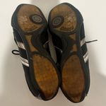 Coach  Jayme Sneaker Signature Black Canvas Silver Leather Trim Size 10 Photo 5