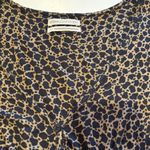 Urban Outfitters Animal Print Coquette Rouged Crop Top Short Sleeve SZ S-P Photo 2
