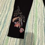 Betsey Johnson  Black Leggings with Floral Design Photo 1