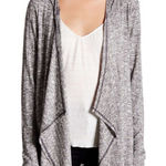 Cable & Gauge Gray draped cardigan size L Photo 0