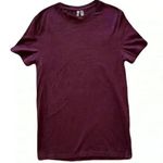 ASOS Women's Short Sleeve Maroon T Shirt Casual Lightweight Cotton Size Large Photo 0