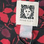 Anne Klein Red and Black Patterned Top Size XL Photo 9