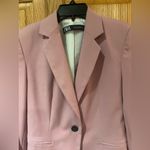ZARA Classic One-Button Pink Suit Business Career Work Stretch Blazer Size 6 Photo 4