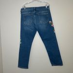 Anthropologie Pilcro Embroidered Distressed Jeans Women's 31 cottage feminine country boho Photo 5