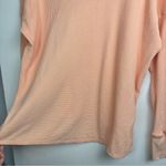 Aerie  Dance Club Long Sleeve Thermal Waffle Knit Top Sz Small Peach Disco Ball Photo 12