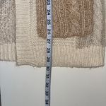Maurice's Cream & Tan Patchwork Pocket Tight Knit Cardigan Photo 7