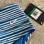 Nike Striped High Waisted Bikini Bottoms, Blue & White Size XL New w/Tag Photo 4