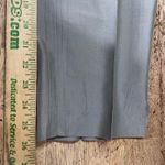 Max Mara 'S  Women's Size 12 Flat Front Trouser Pants Gray Silk Cotton Blend Flaw Photo 6