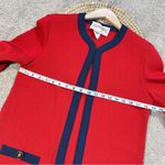 Castleberry Women’s Vintage Cardigan Knit Sweater Longsleeve in Red Size 8 Photo 12