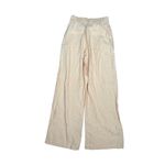 Abercrombie & Fitch  Tailored Linen-Blend Wide Leg Pants Orange Culotte XS Short Photo 2