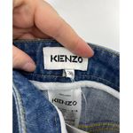 KENZO Skirt Womens 38 US 6 Denim Mini Short A Line Front Pockets Blue NWT Photo 3