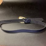 Navy Blue Faux Leather Textured Gold Photo 3