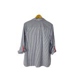 Rafaella  Embroidered Anchor Button Down Tops Size Medium Photo 2