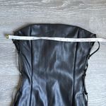 Meshki NEW  leona faux leather lace up mini dress Photo 5