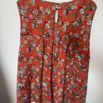 Massini Orange Pleated Blouse Photo 2