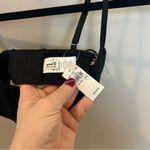 Aerie Black Square Neck Unlined Strappy Lace Up Side Bralette , Black, XXS Photo 3