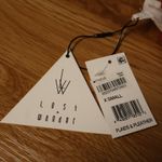 Lost + Wander Lost Wander Raspberry Ribbed Mock Neck Top Smocked Crop Waist NWT USASize XS Photo 4