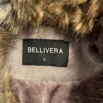 EUC Bellivera grey faux suede leather jacket with removable collar size large Gray Photo 1