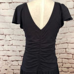 Velvet by Graham & Spencer Black Ruched Dress Size XS Photo 6
