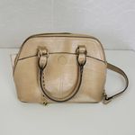 Steve Madden Womens Top Handle Crossbody Hand Bag Cream Leather Adjustable Strap Photo 3