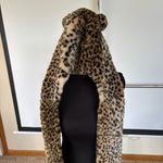 Unlisted Y2K Cheetah Leopard Hat Pockets Early 2000s Rave Scenecore Hood Indie Sleeze Photo 5