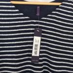 NYDJ  Navy Blue & White Long Sleeve Photo 3