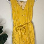 Old Navy Small yellow with daisy linen blend romper Photo 0