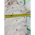 LC Lauren Conrad  Strawberry‎ Print Tie-Front Button Down Shirt Small S Photo 4