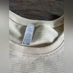 Aerie  Offline Seamless Ribbed Cropped Cream T-Shirt Photo 2