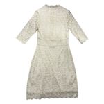 Kiyonna Bridal Bella Lace Dress Ivory 3/4 Sleeve V Neck Wedding Size 0x (10 Photo 6