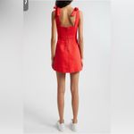 Alice + Olivia  Maryann Tie Shoulder Denim Minidress, size 0, $330 Photo 2