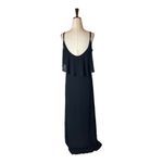 Show Me Your Mumu  Black Chiffon Caitlin Ruffle Maxi Dress‎ Gown Size XXS Photo 3