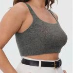 Everlane The Cozy Stretch Tank in Heathered Charcoal Grey Extra Small NWT Photo 0
