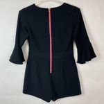 Sail To Sable STS Woman’s Size 4 Black Romper 3/4 Bell Sleeves Preppy Photo 7