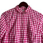 J.Crew Women Top XS Pink Buffalo Check Long Sleeve Button Up Preppy Cowgirl Photo 3