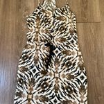 Cynthia Rowley animal print linen dress spaghetti straps pockets women’s size 2 Photo 5