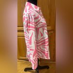 Rails  Ellis Tiger Organic Cotton Gauze Button Down Shirt Pink & White Size Small Photo 10