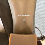 Novacas Light Gray Taupe Suede Block Heel Ankle Strap Pumps Dress Shoes Sz 40 9 Photo 5