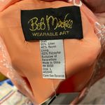 Bob Mackie Cute  NWT peaches and cream linen blend oversized blazer embroidery Photo 8