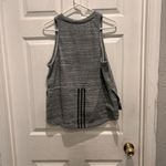Adidas  Women's Tank‎ Top Large Grey Side Slits High Neck French Terry Material Photo 4