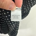 Converse One Star Top Women M Black White Star Polka Dot V Neck Y2K Indie Sleaze Photo 6