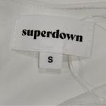 superdown  Marie Midi Dress One Shoulder Knot Front Slit White Small Bridal Chic Photo 9