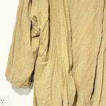 Charlie Holiday Bare by Charli Holiday Tan Cotton Gauze Open Front Draped Cardigan Top One Size Photo 1