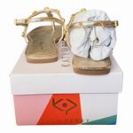 Katy Perry Camie Gemstone Gold Sandal NIB Size 7 Resort And Vacation Chic Photo 3