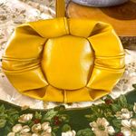 Lilly Pulitzer vintage calf leather clam purse includes necklace Photo 7