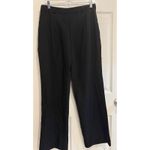 SheIn Black Cropped Dress Pants High Waist Career Casual Trousers L Photo 4