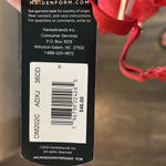 Maidenform NEW‎  Bra Pure Comfort Stretch Lace Underwire Convertible Red 36DD Photo 5